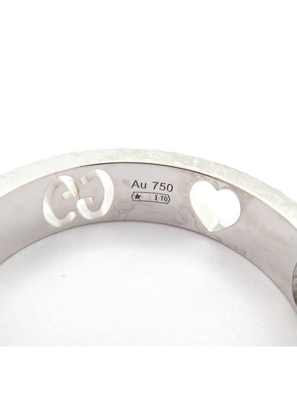 ★SOLD★ Gucci Ring Icon 18k White Gold - Picture 7 of 9